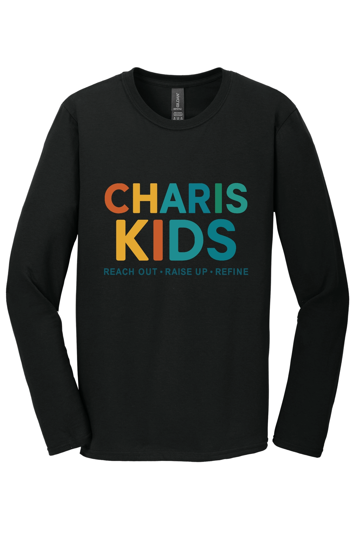 Variant Image for 64400 - Gildan Softstyle® Long Sleeve T-Shirt - NBC Kids - Full Color - Website New Beginning Church