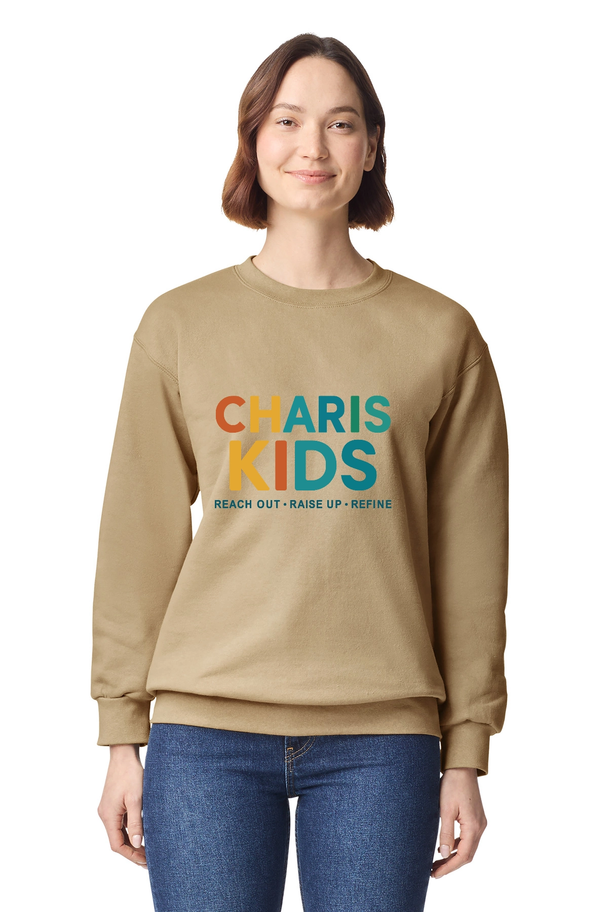 Variant Image for 19000 - Gildan Hammer® Maxweight Crewneck Sweatshirt - NBC Kids - Full Color - Website New Beginning Church