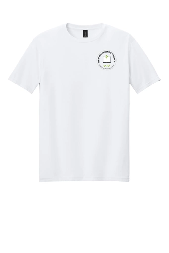 Variant Image for 64000 - Gildan Softstyle® T-Shirt - NBC - White-Tan - Website New Beginning Church